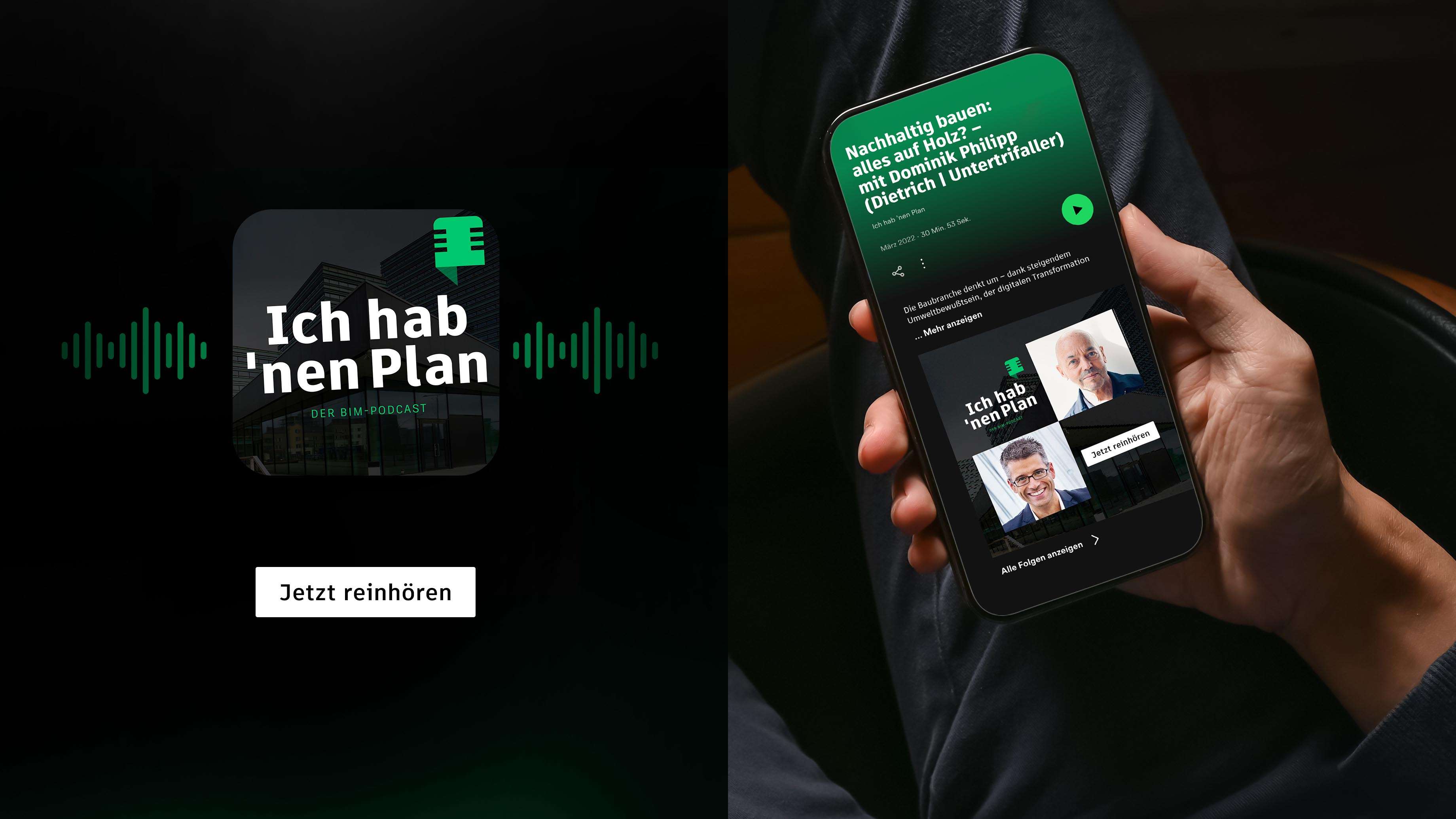 Banner für den